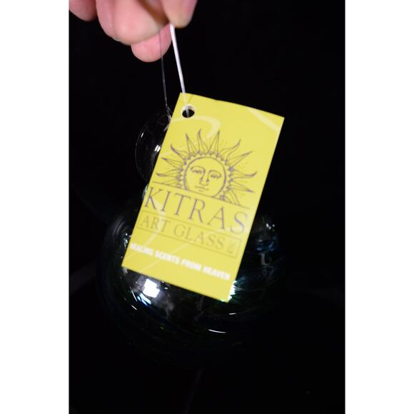 Kitras Art Glass Healing Scents From Heaven Handblown 4" Ornament Diffuser Oil - Picture 8 of 11